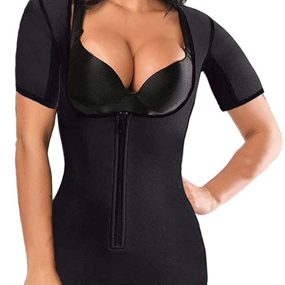 SUPER STRONG FULL COVERAGE SHAPEWEAR front zip